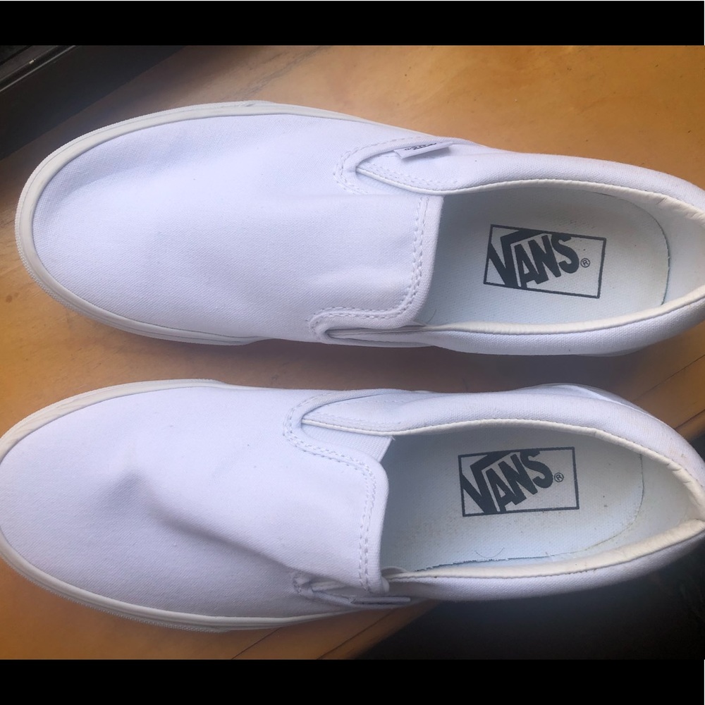 Vans White Classic Slip-On